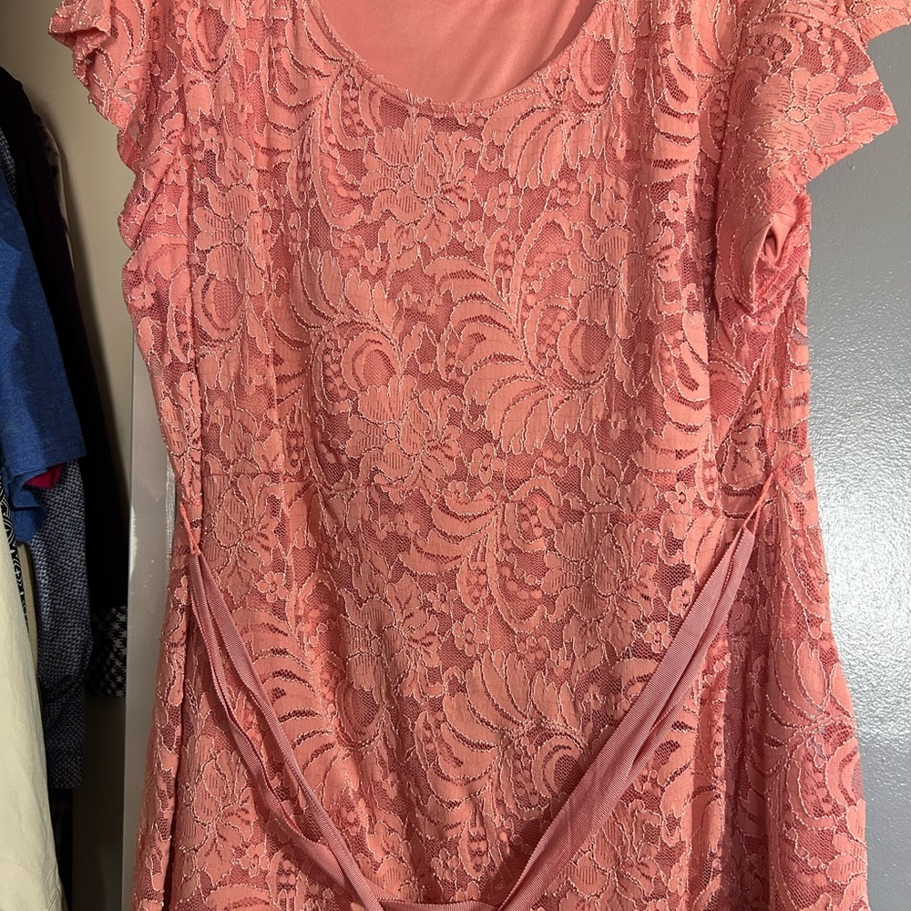 Motherhood Maternity Coral Dress